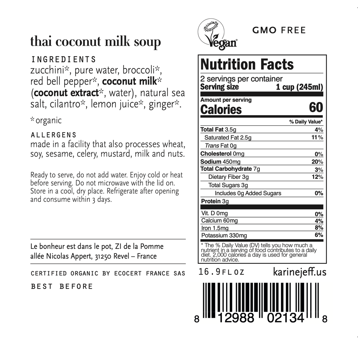 Thai coconut milk soup